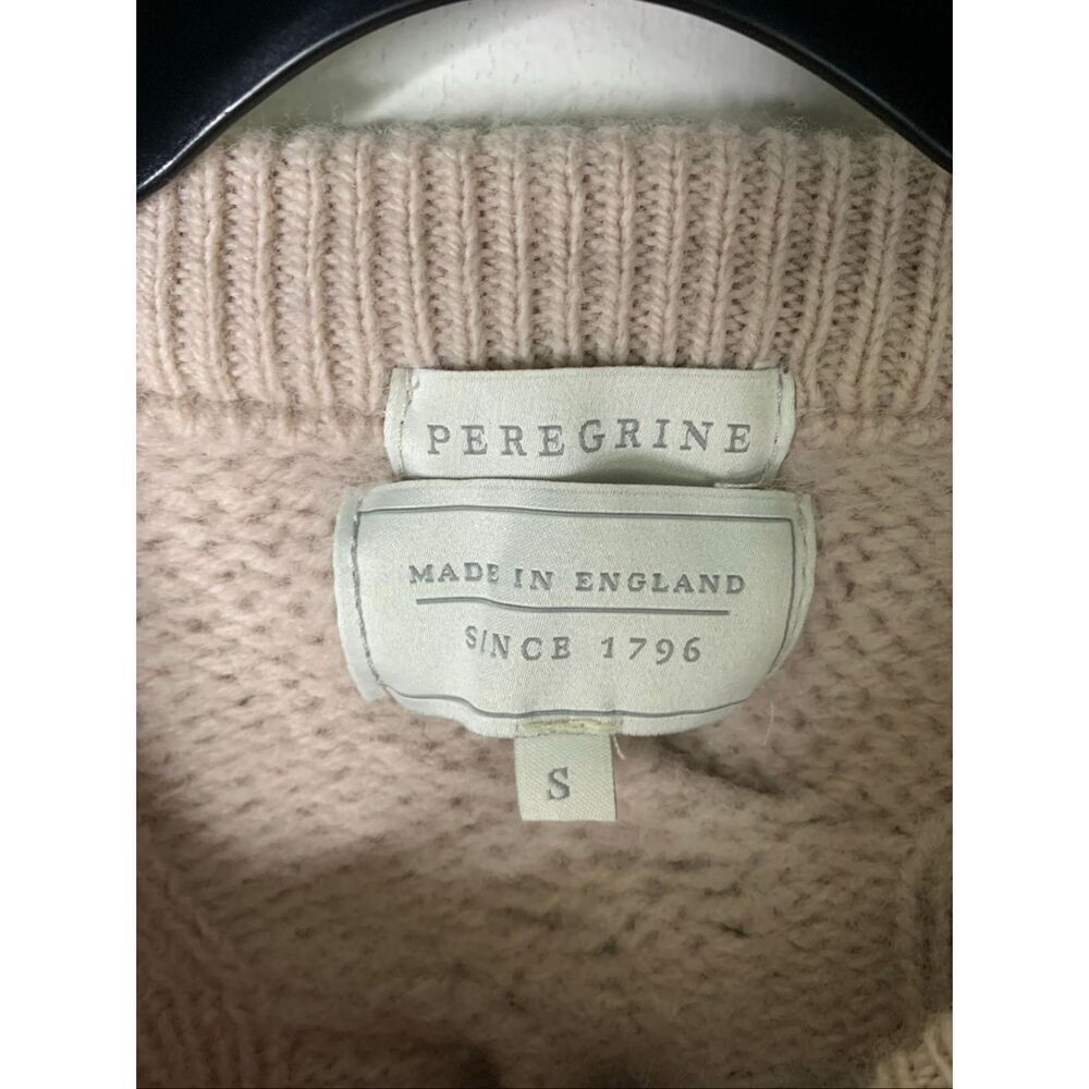 Peregrine England 100% wool Fisherman Cable Knit sweater women's size small - Picture 3 of 4